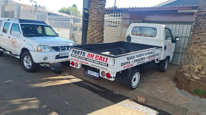Parts on Call delivery car parked outside our Audi spares premises
