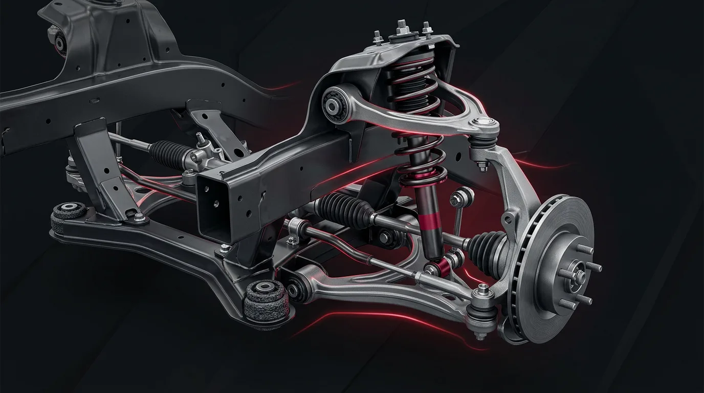 Multi-link front suspension control arm system